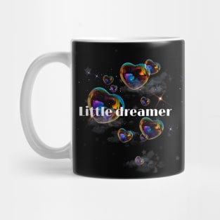 Aesthetic, heart, bubble, cute, soap, little dreamer,  inspiration, colourful, retro, minimal Mug